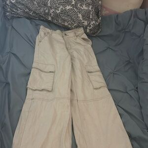 Pacsun white cargos size 24